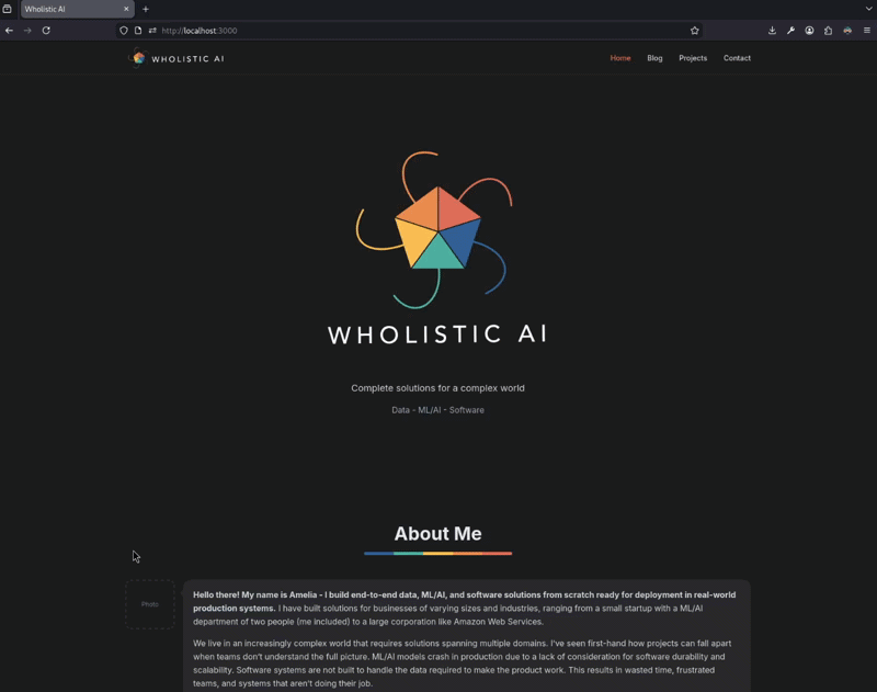 Final Wholistic AI Website