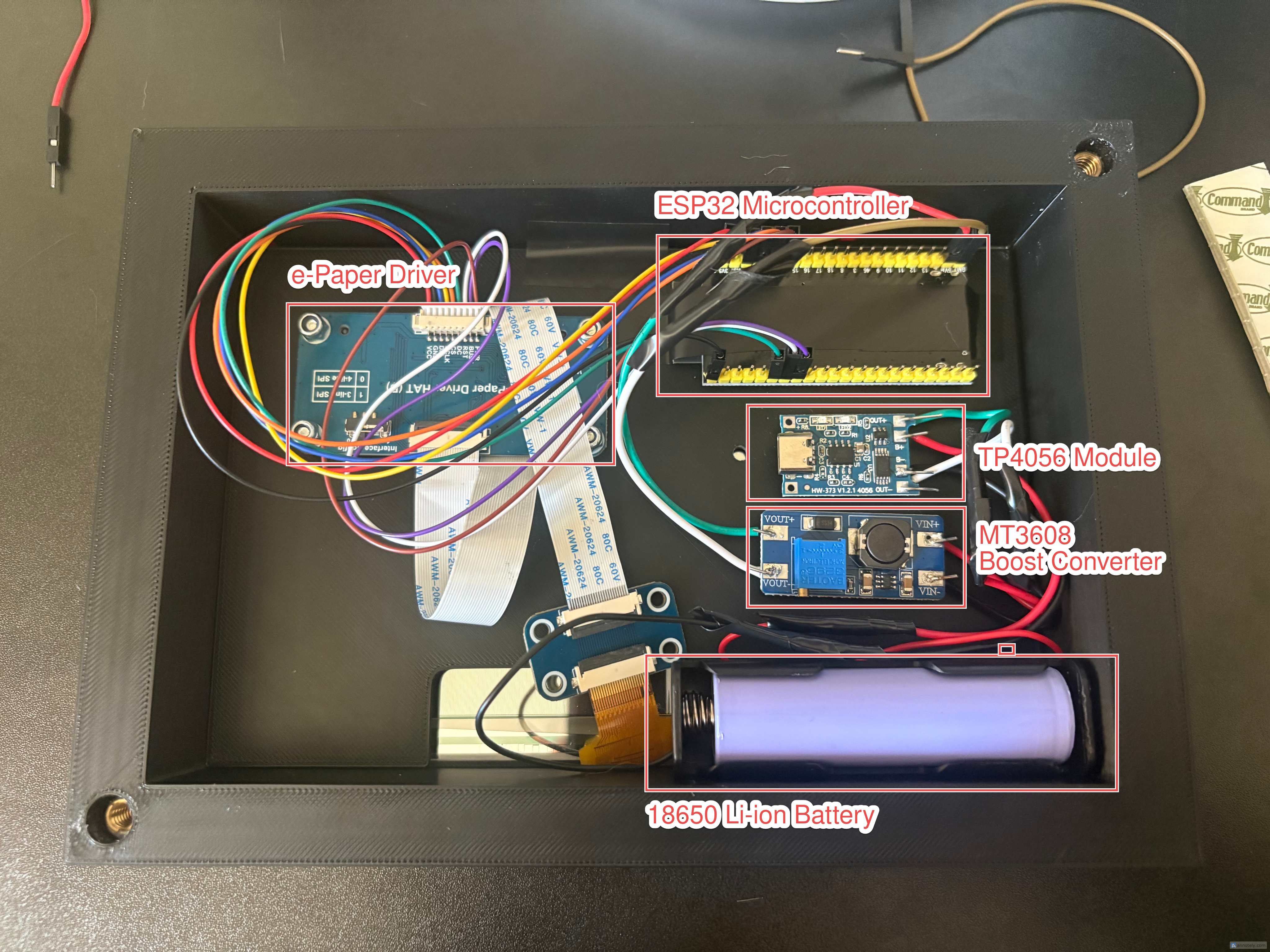 Digital Fridge Calendar Circuitry